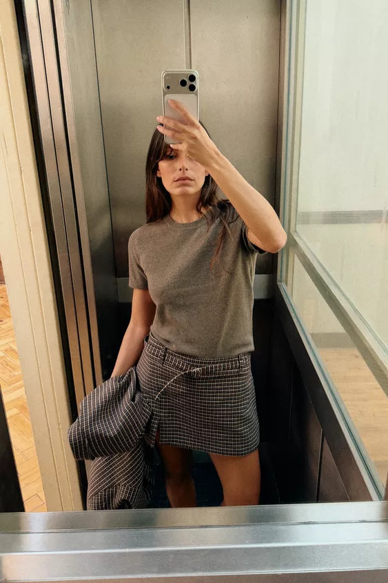 SHORT SLEEVE SOFT FEEL KNIT JUMPER | Zara US