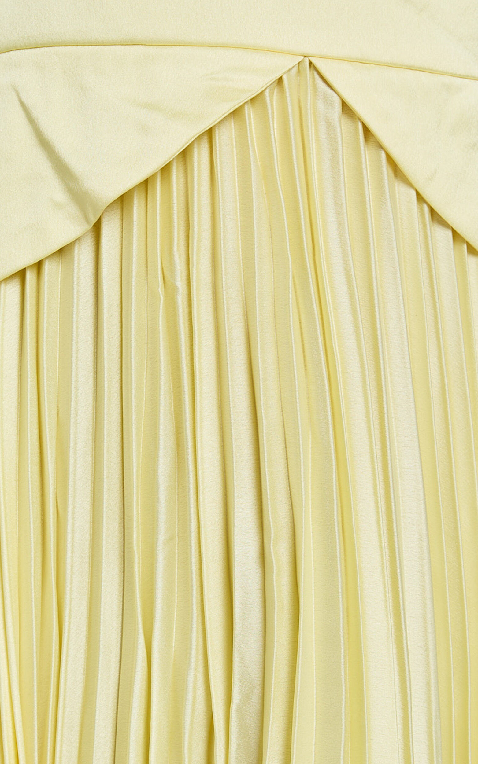Shay Maxi Dress - Sweetheart Cut Out Pleated Dress in Lemon | Showpo (US, UK & Europe)