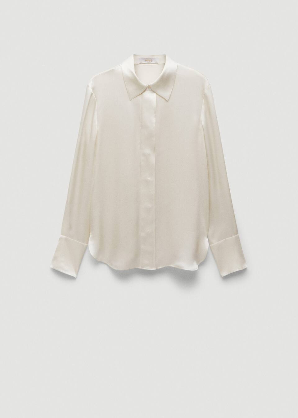 100% silk shirt -  Women | Mango USA | MANGO (US)