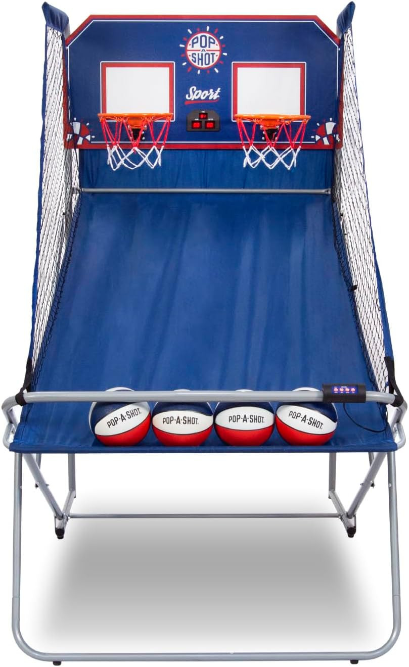 Pop-A-Shot Dual Shot Sport | 2-Hoop Indoor Electronic Arcade Basketball | Amazon (US)