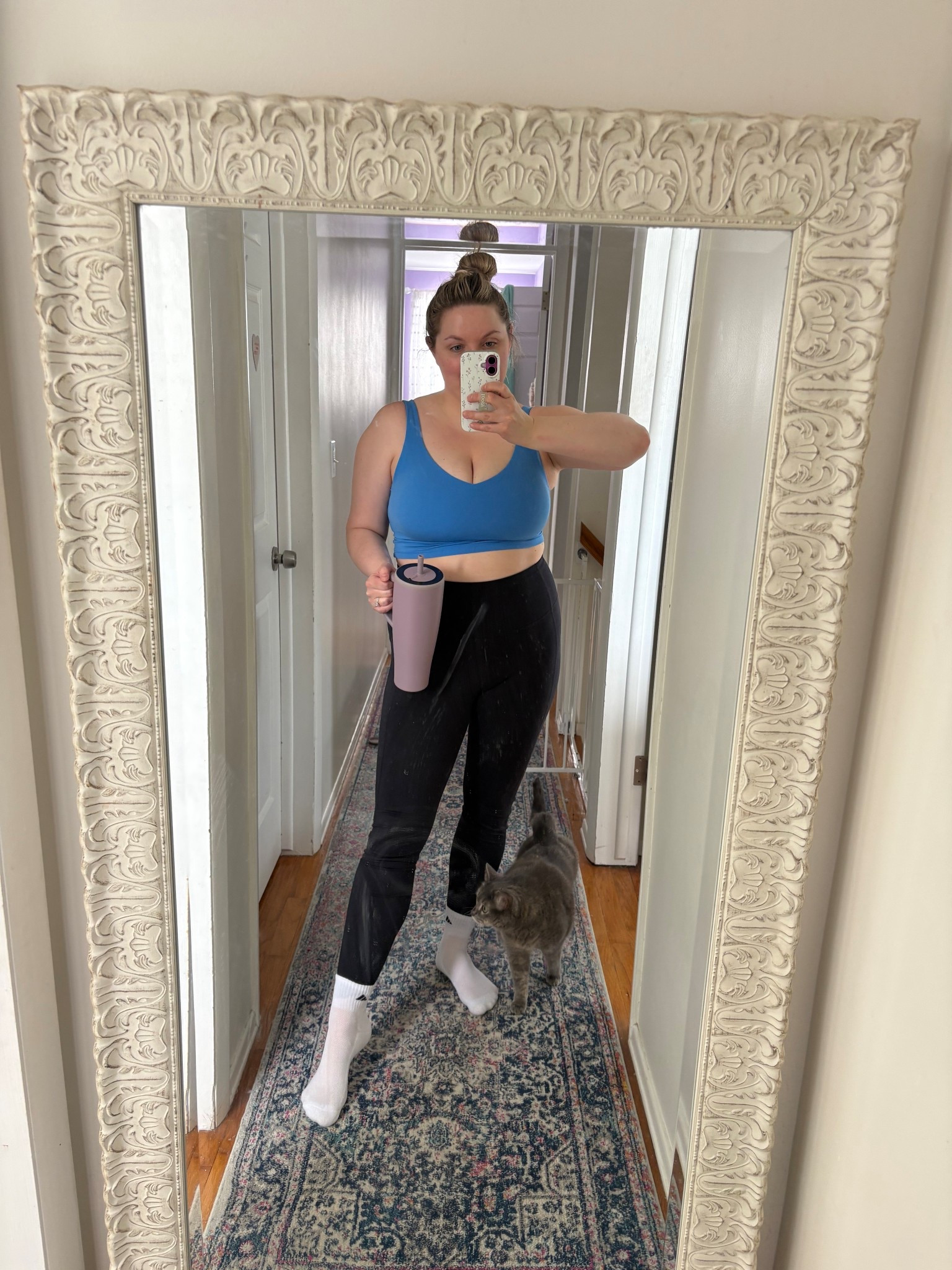 Clearance bra top $15. Comes in multiple colors and lots of sizes in stock! 

I’m in an XL and even though there is cleavage I didn’t feel like I was falling out while lifting weights. Would recommend for low impact. 



#LTKMidsize #LTKdayinmylife #LTKfitnessgoals