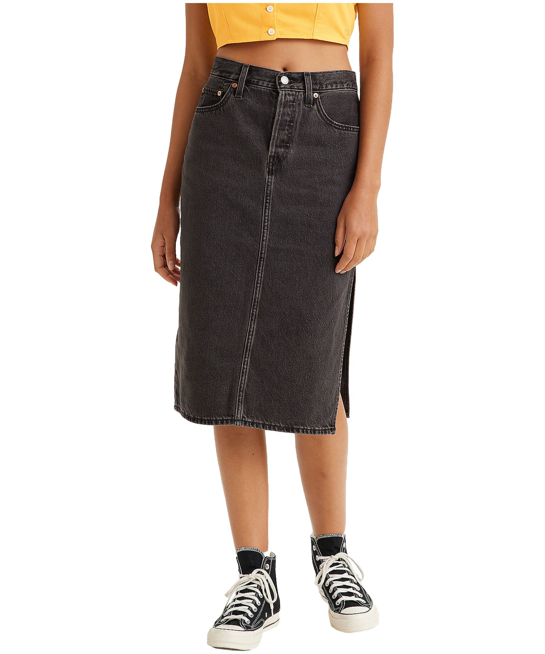 Levi's Women's Vintage Side Slit Denim Midi Skirt #A4711-0005 | Mark's - Lequipeur