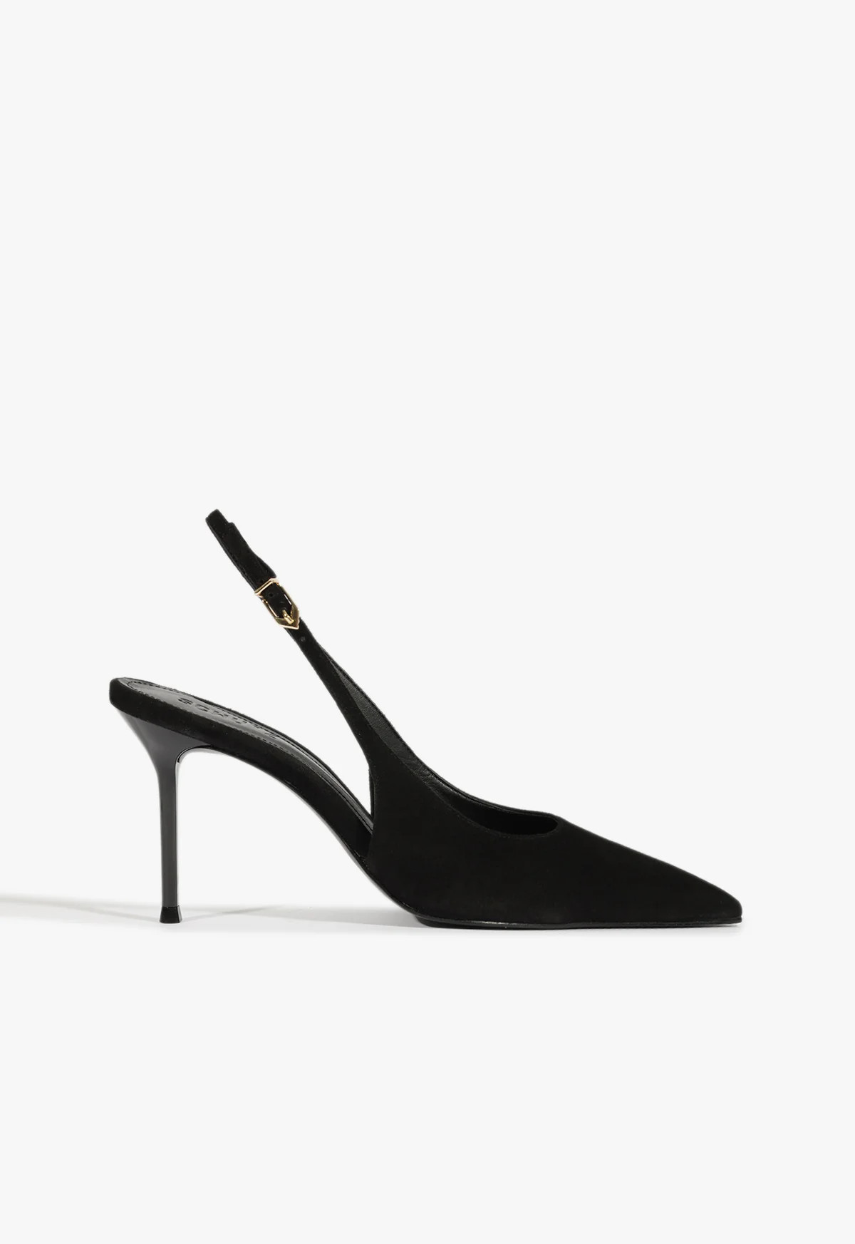 Alicia Slingback Pump in Black Suede - SCHUTZ | Schutz (US)