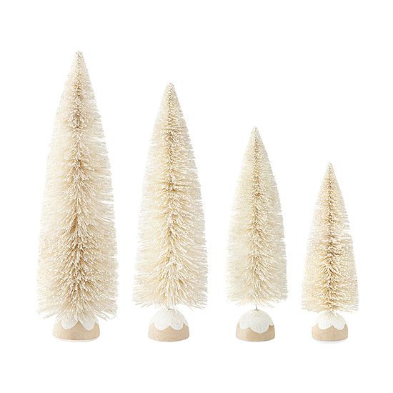 North Pole Trading Co. Yuletide Wonder White Sisal Christmas Tabletop Tree Collection | JCPenney