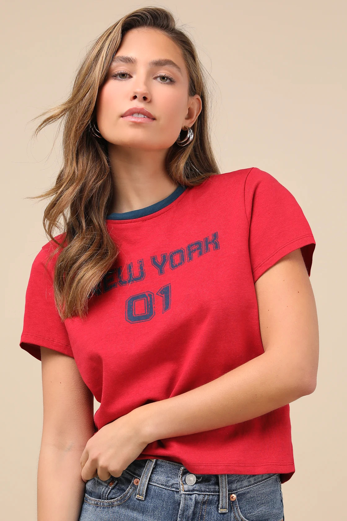 Sakha Adrenaline Red Graphic Tee | Lulus