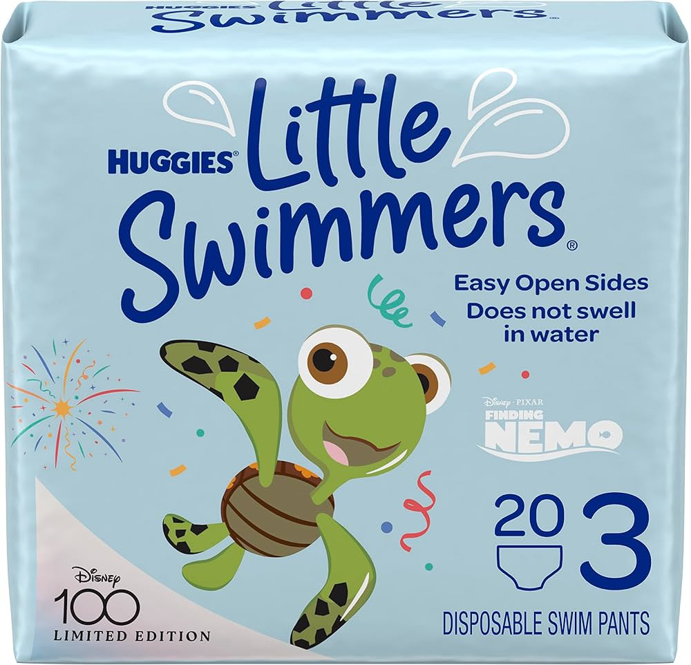 Huggies Little Swimmers Disposable Swim Diapers, Size 3 (16-26 lbs), 20 Ct | Amazon (US)