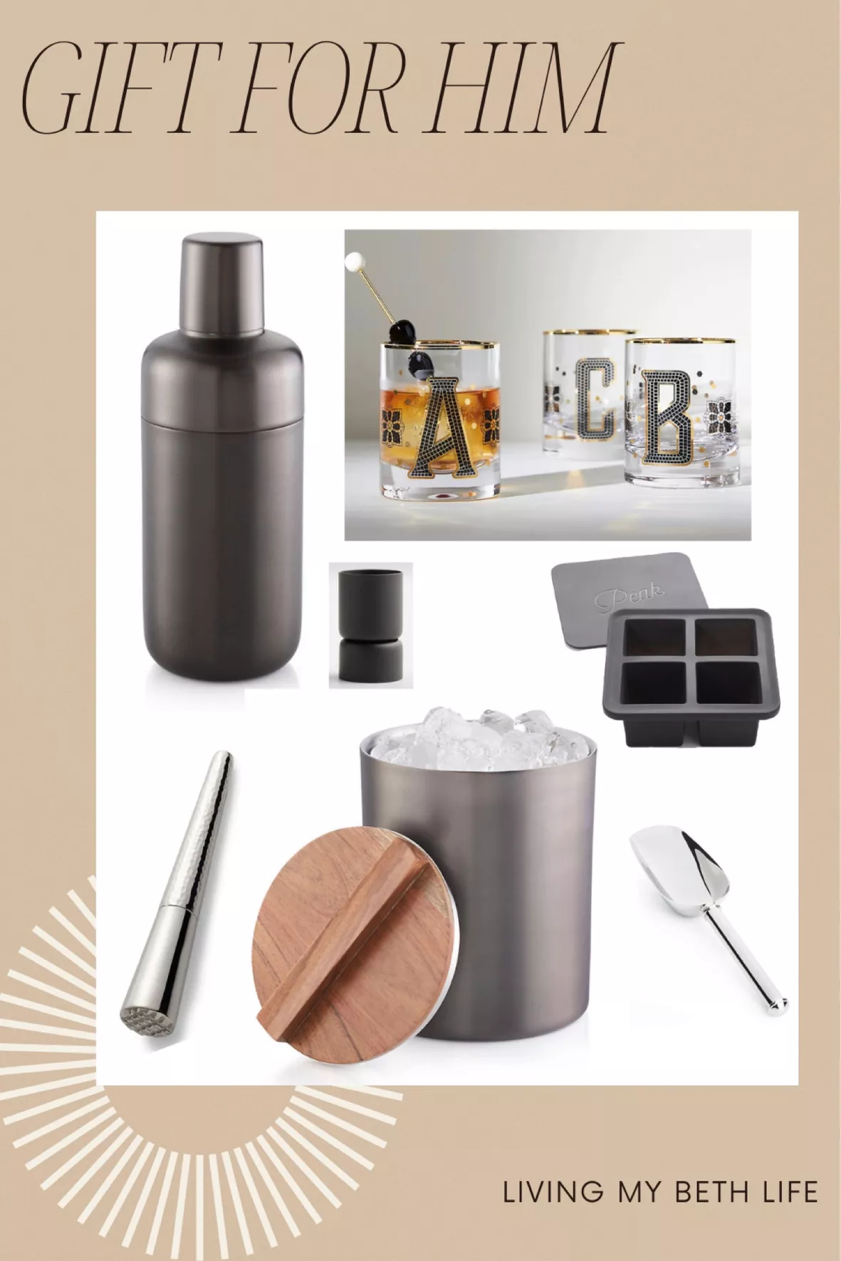 Fenton Graphite Cocktail Shaker + Reviews | Crate & Barrel