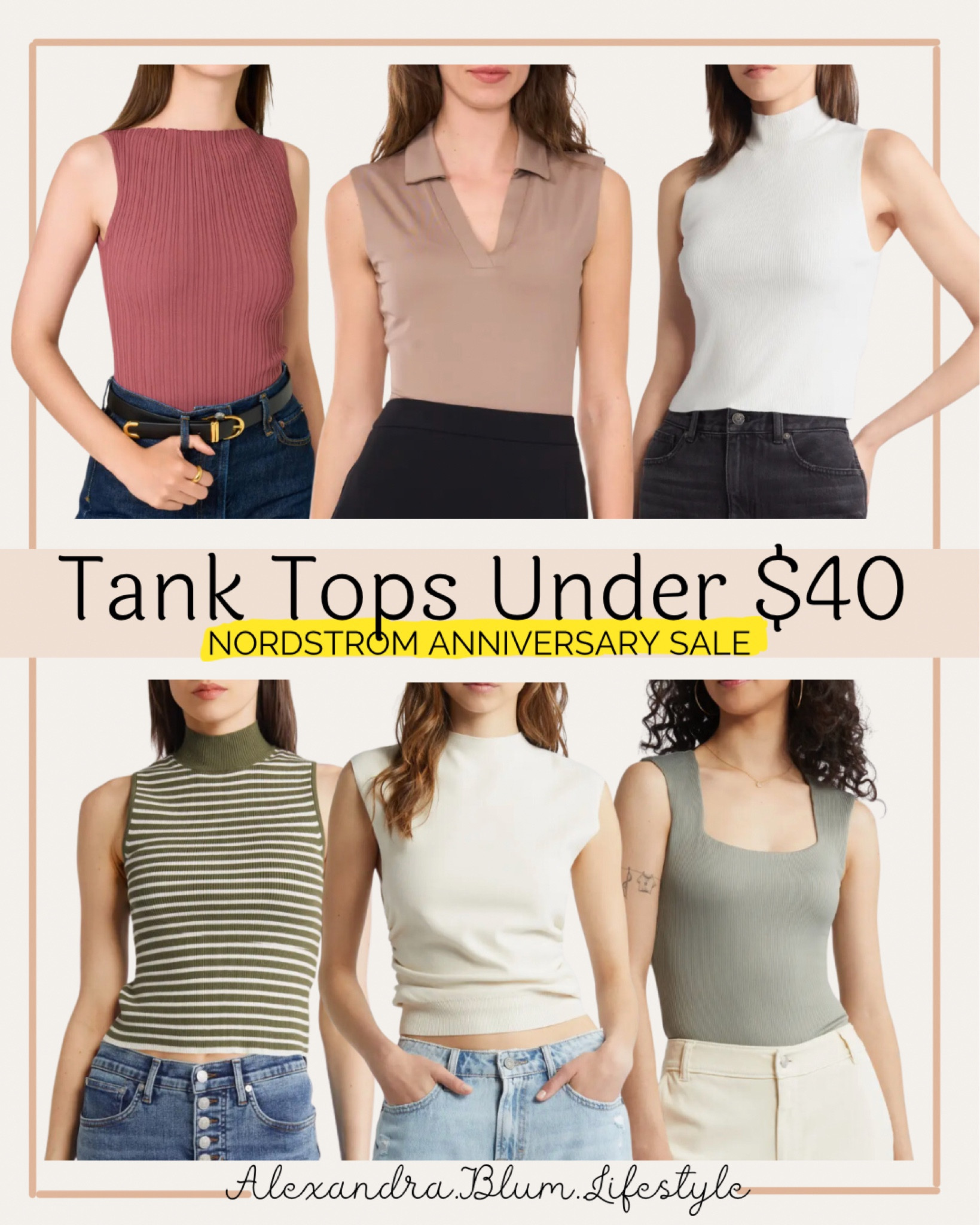 Nordstrom Anniversary Sale finds under $50! Perfect tank tops for work outfits, layering fall outfits, and even summer outfits! All affordable picks and sale finds! 

#LTKxNSale #LTKFindsUnder50 #LTKWorkwear