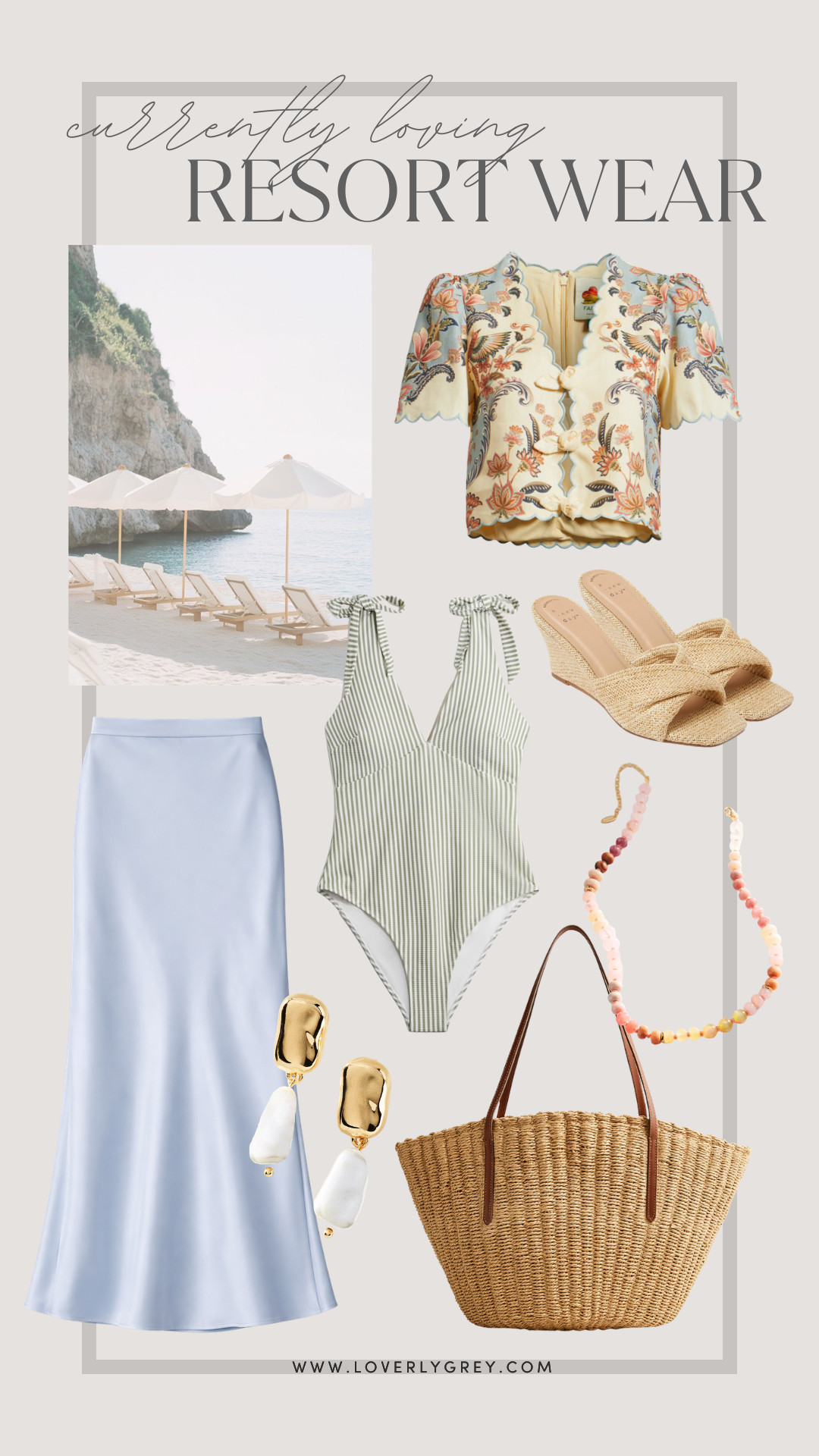 Loving these resort wear finds for a beach vacation!

Loverly Grey, resort wear, beach vacation, swimsuit, beach tote, slip skirt, spring shoes, summer wedges 

 #LTKSeasonal