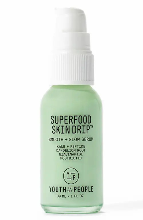Youth to the People Superfood Skin Drip Smooth + Glow Barrier Serum with Peptides + Niacinamide in Green at Nordstrom | Nordstrom