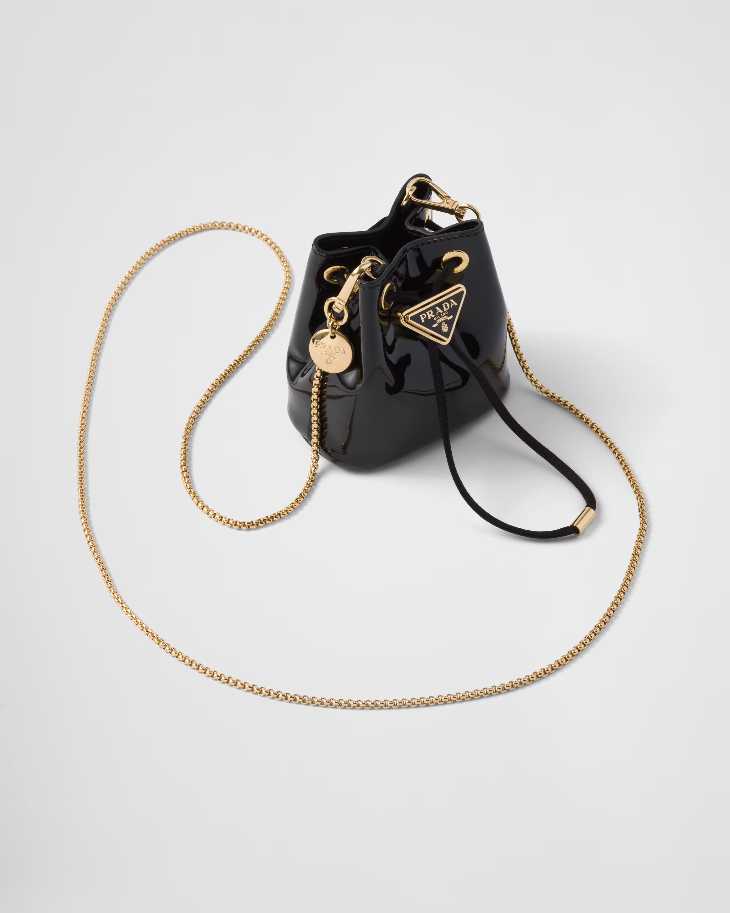 Patent leather mini-pouch | Prada US