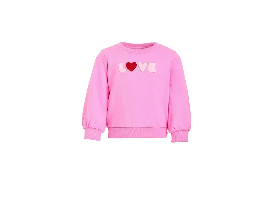 Janie and Jack Love Sweatshirt (Infant) Girl's Sweatshirt Pink : 12-18 Months, Cotton | Zappos
