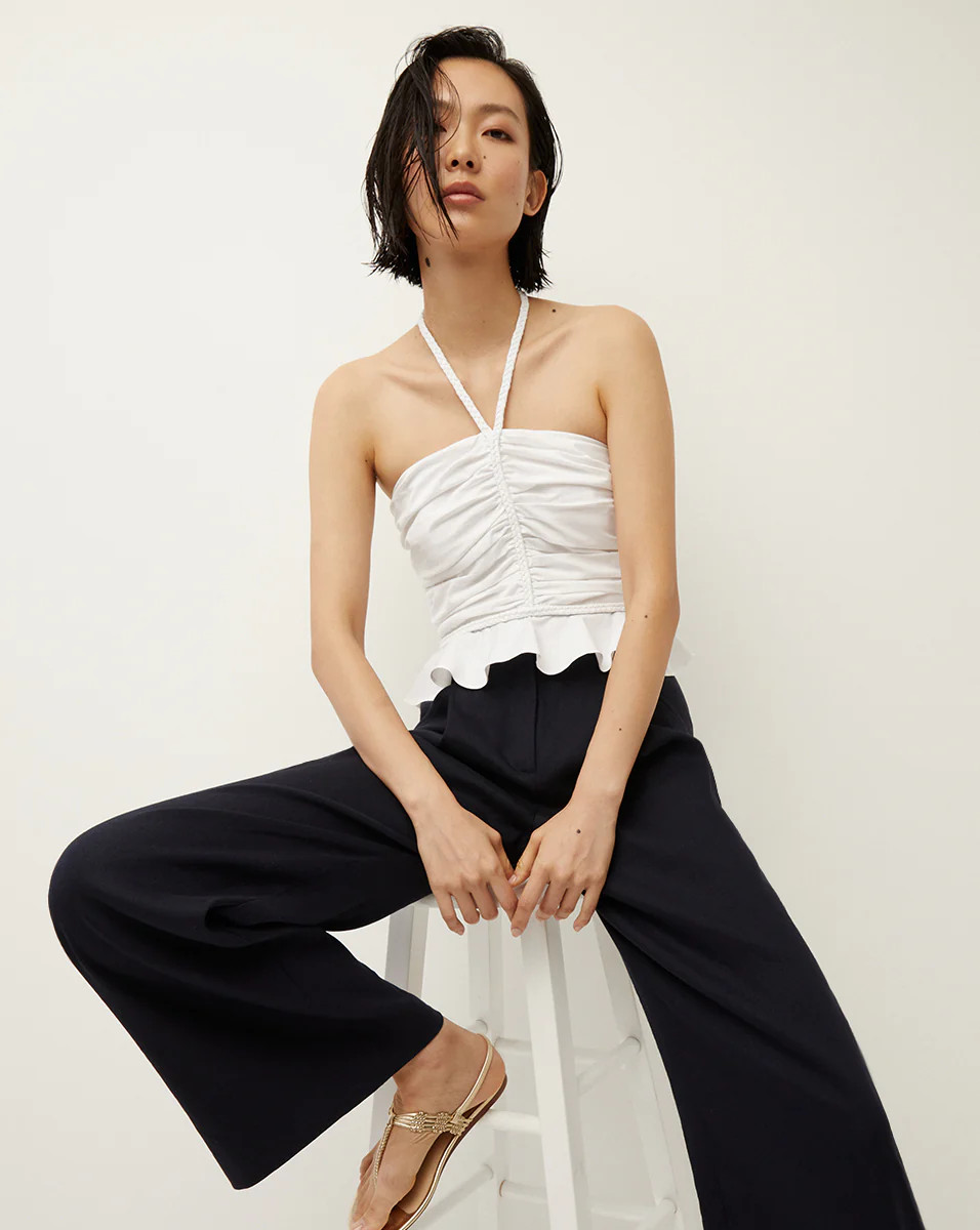 Arienne Peplum-Hem Top | Veronica Beard