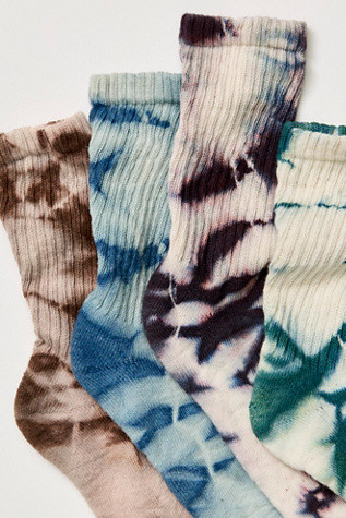 Natural Tie-Dyed Socks | Free People (Global - UK&FR Excluded)