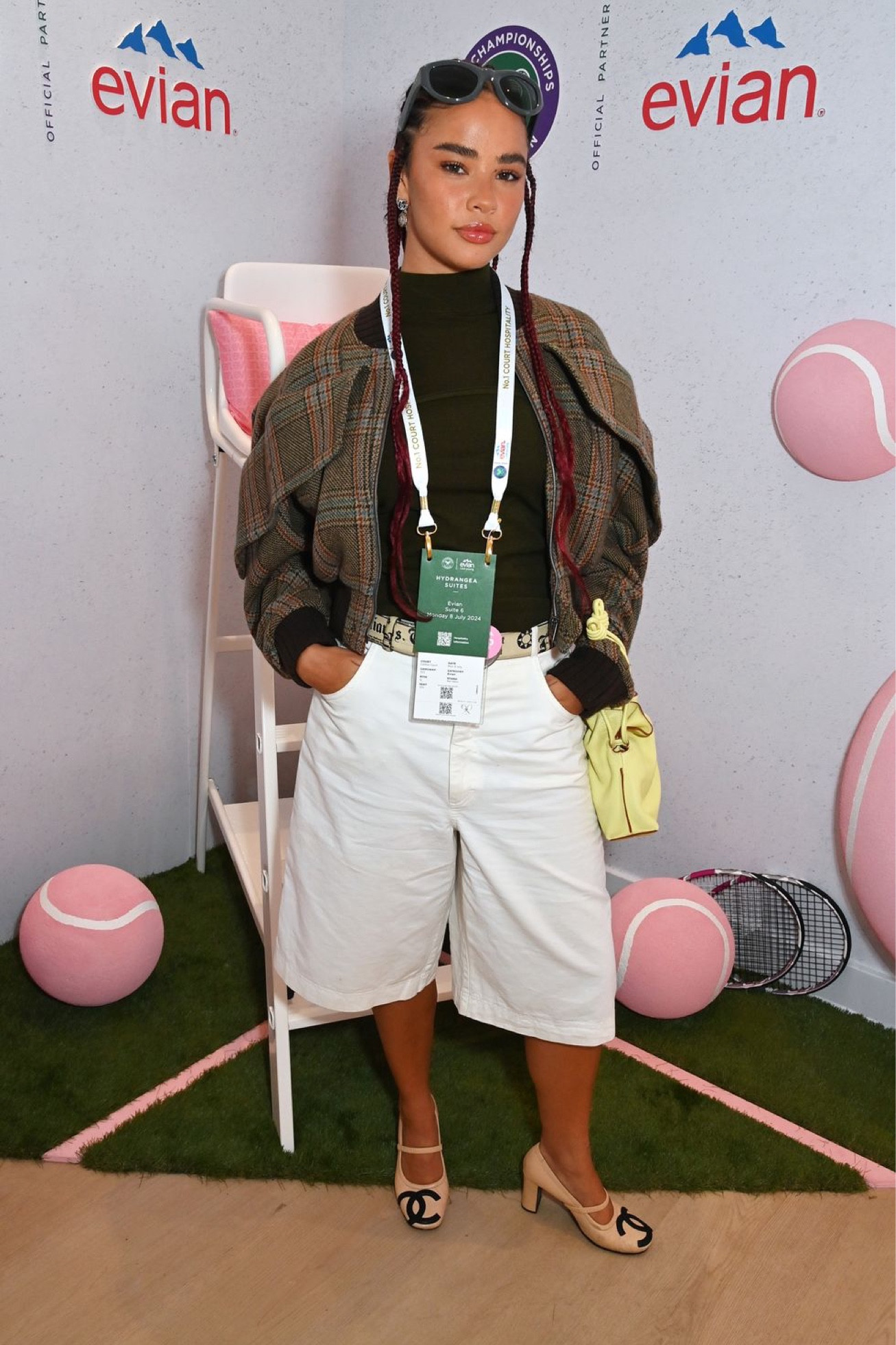 Edie Liberty Rose rocked jorts and a bomber at Wimbledon. Check out how you can get the look.

#LTKaustralia #LTKstyletip