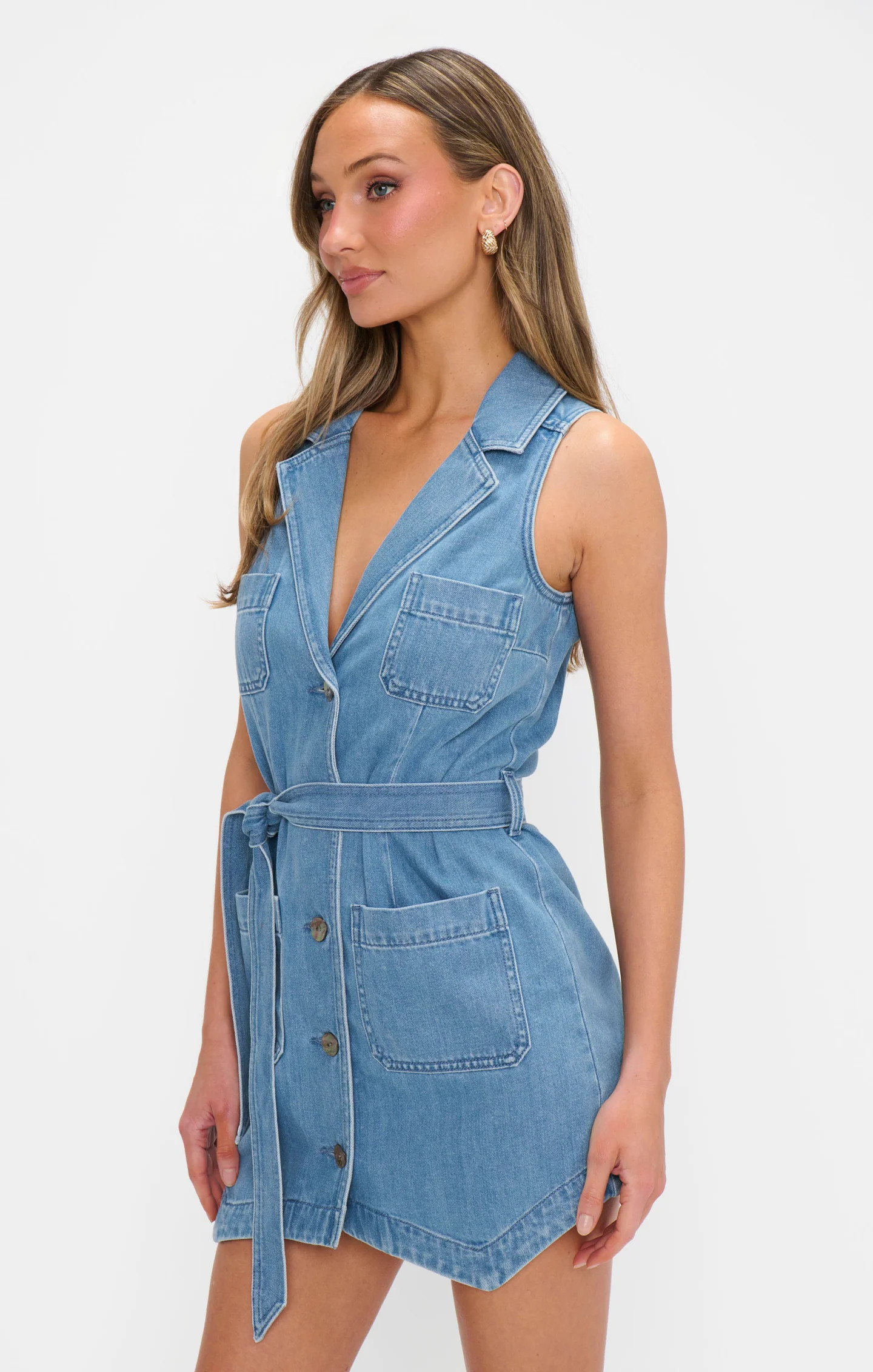 Fairfield Vest Dress ~ Gusty Blue | Show Me Your Mumu