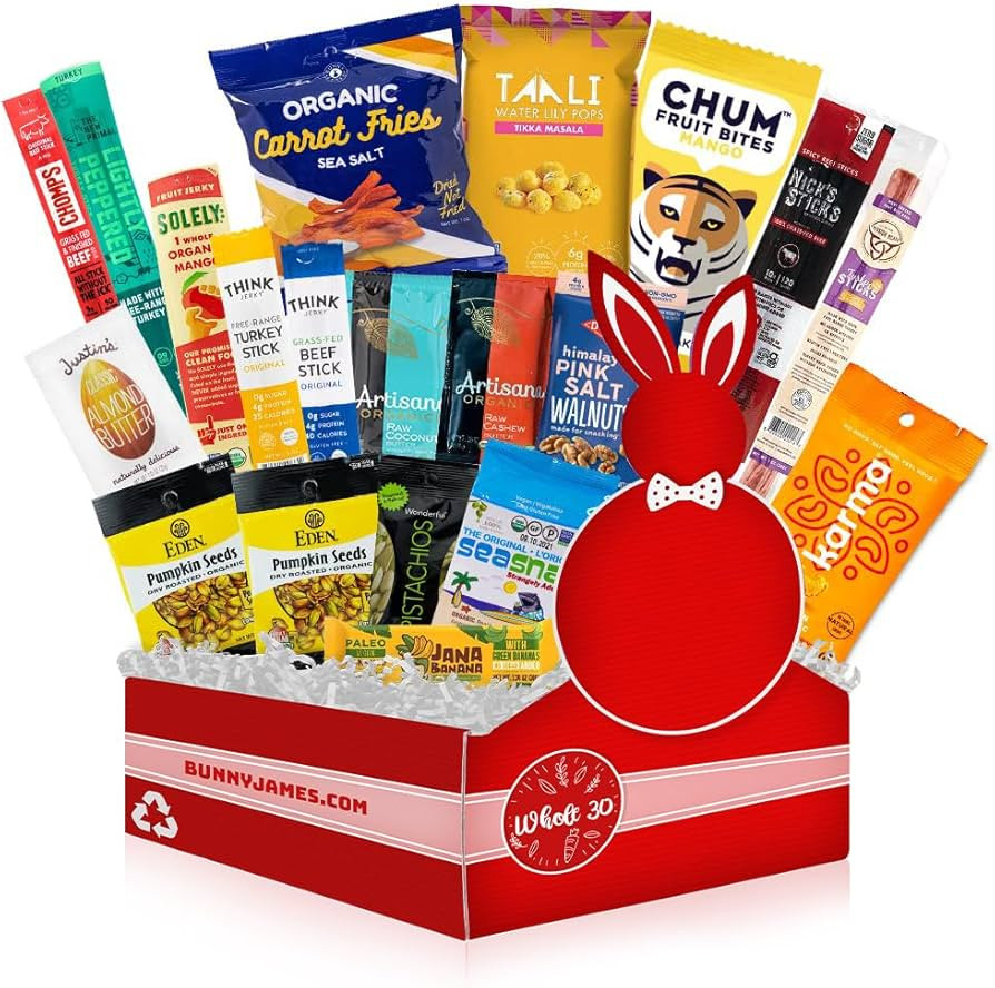 Whole 30 Approved Foods Snacks Gift Basket: Healthy Snack box for Dairy Free, Gluten-Free, Organi... | Amazon (US)