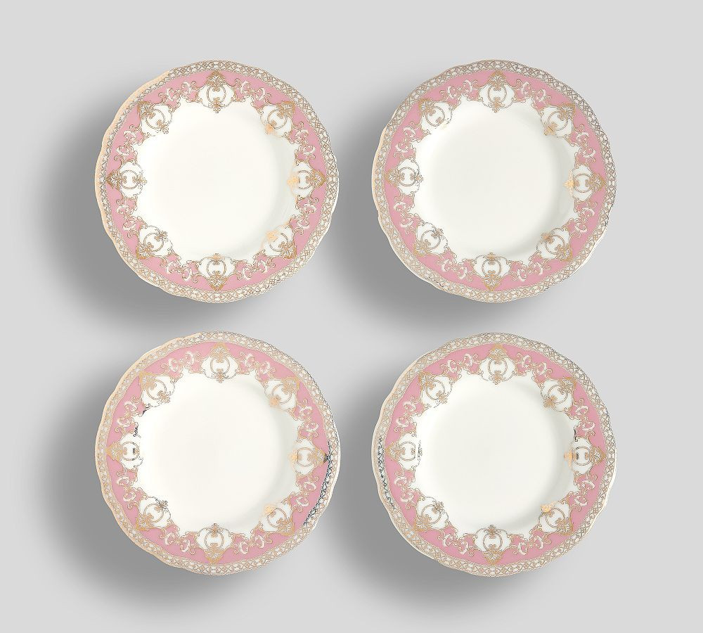 LoveShackFancy Holiday Appetizer Plates - Set of 4 | Pottery Barn (US)