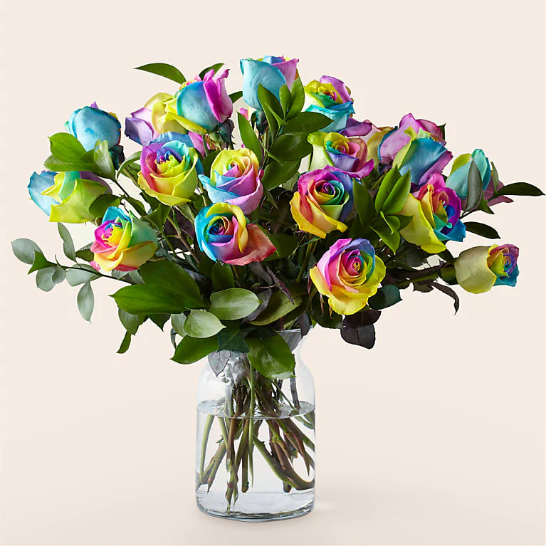 Rainbow Rose Bouquet | Proflowers