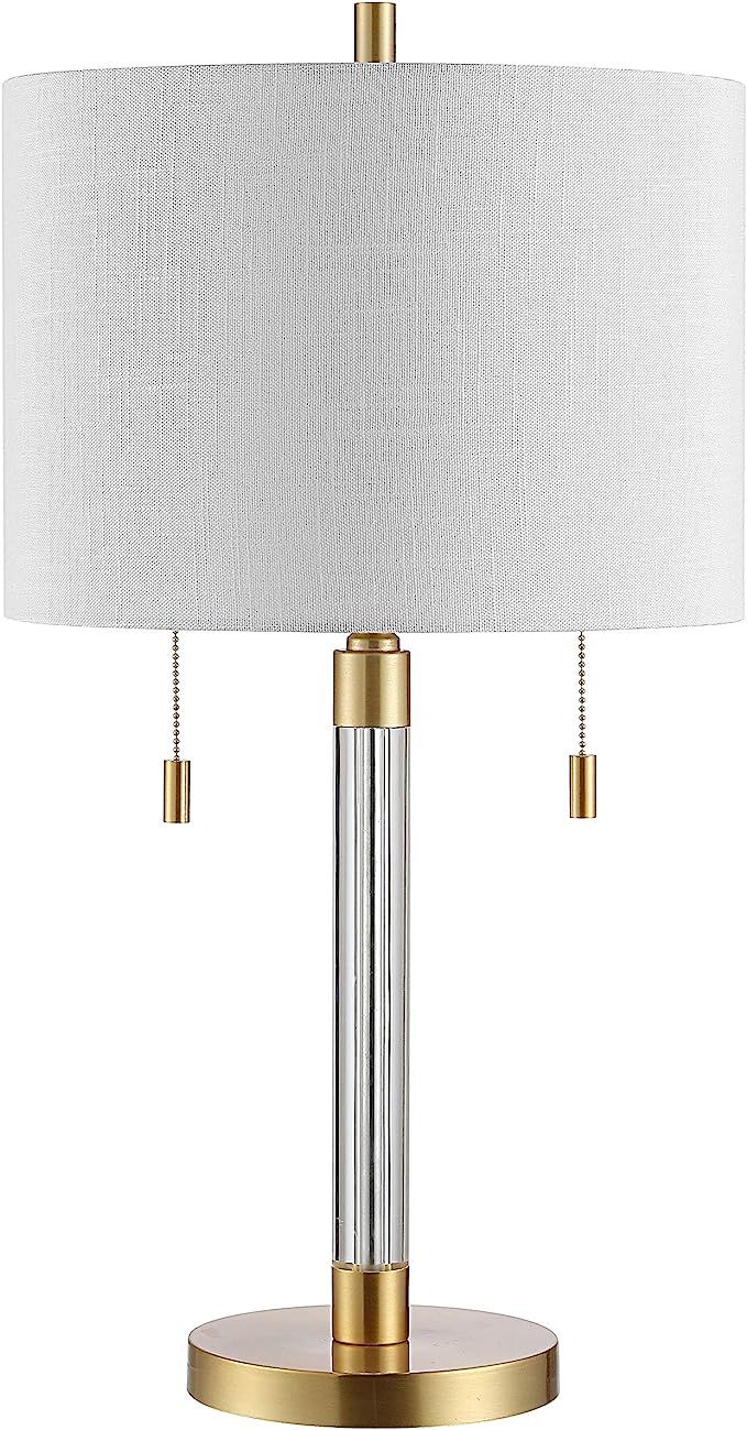 Safavieh Lighting Collection Bixby 27-inch Brass Metal Pull-Chain Table Lamp (LED Bulb Included) ... | Amazon (US)