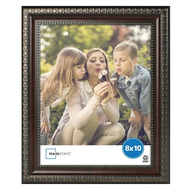 Mainstays Mahogany 8x10 Decorative Tabletop Picture Frame | Walmart (US)
