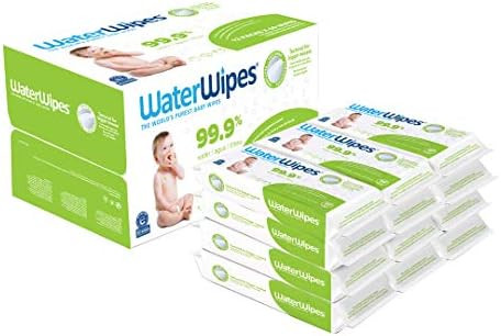 Baby Wipes, WaterWipes Textured Sensitive Baby Diaper Wipes, 99.9% Water, Unscented & Hypoallerge... | Amazon (US)