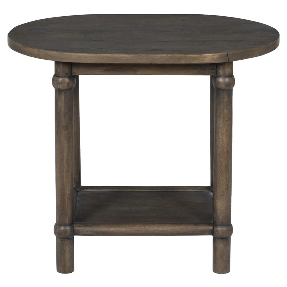 Charnes Aged Belgium Bleach End Table | Kathy Kuo Home