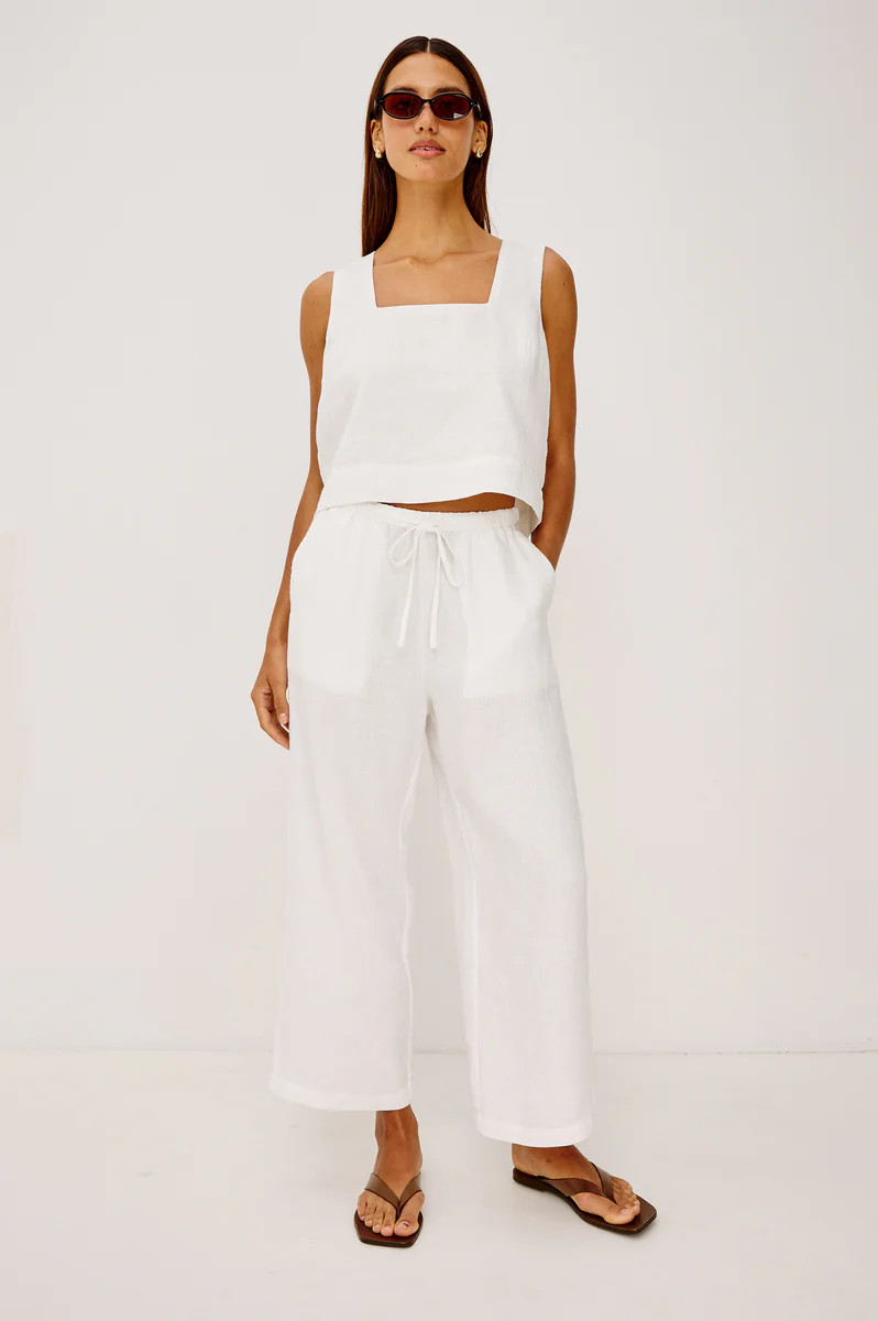 EMMIE CROP PANT - WHITE | Rails