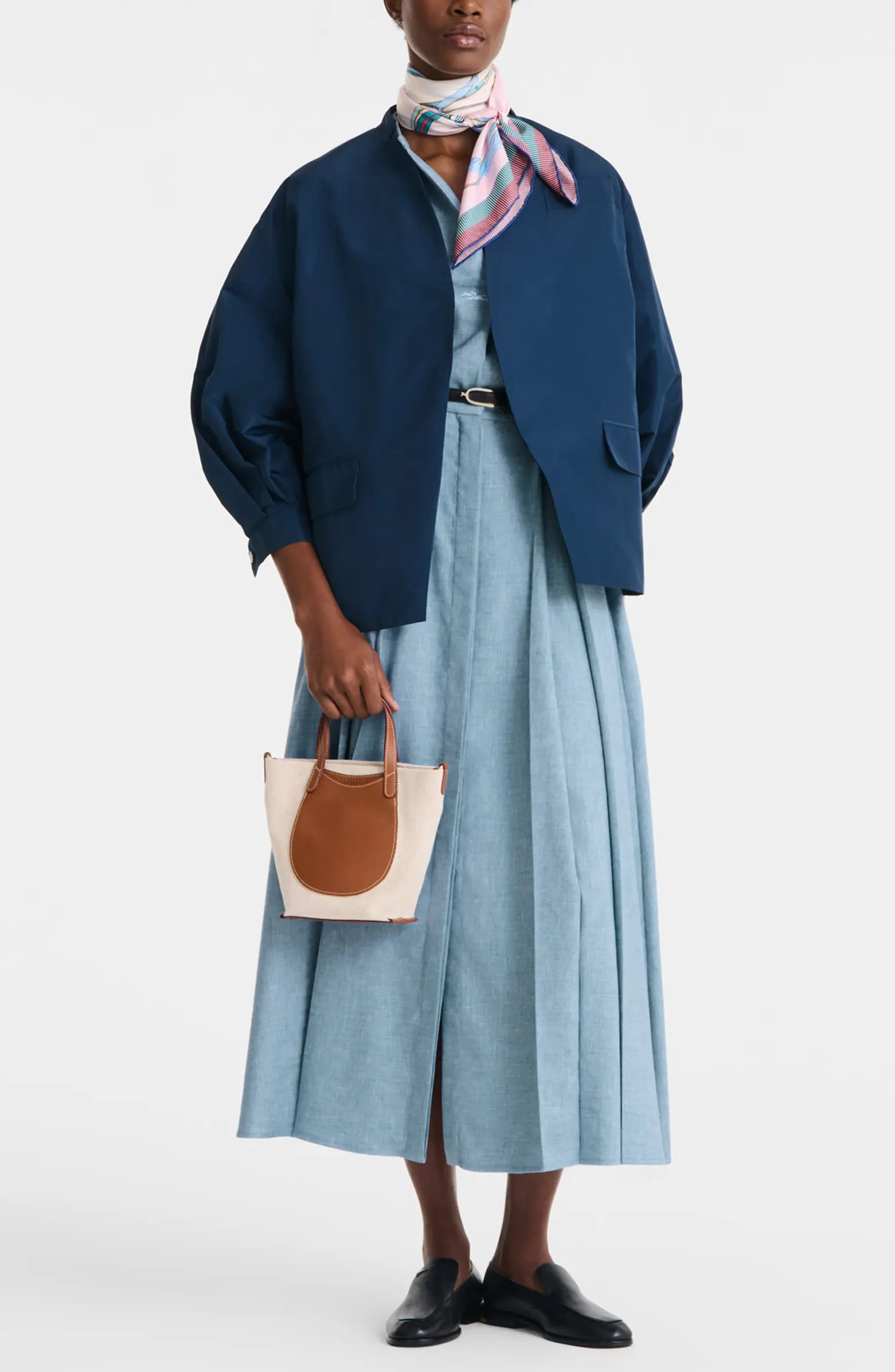 Extra Small Le Foulonne Toile Cotton Canvas & Leather Tote | Nordstrom