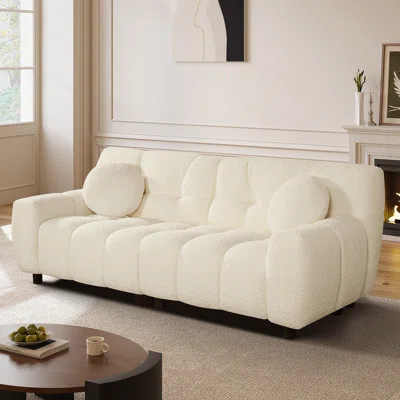 Upholstered Loveseat Tufted Small Sofa Couch | Wayfair North America