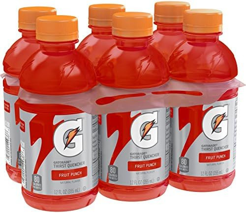Gatorade Thirst Quencher, Fruit Punch, 12 oz, 6 Bottles | Amazon (US)