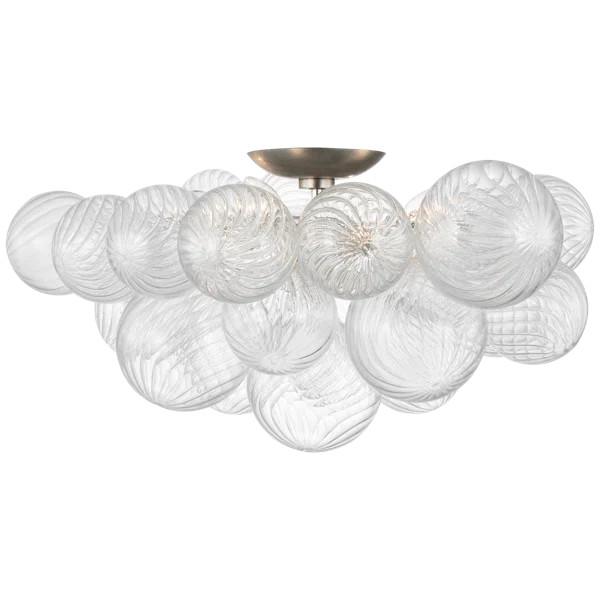 Talia Glass Semi Flush Mount | Wayfair North America