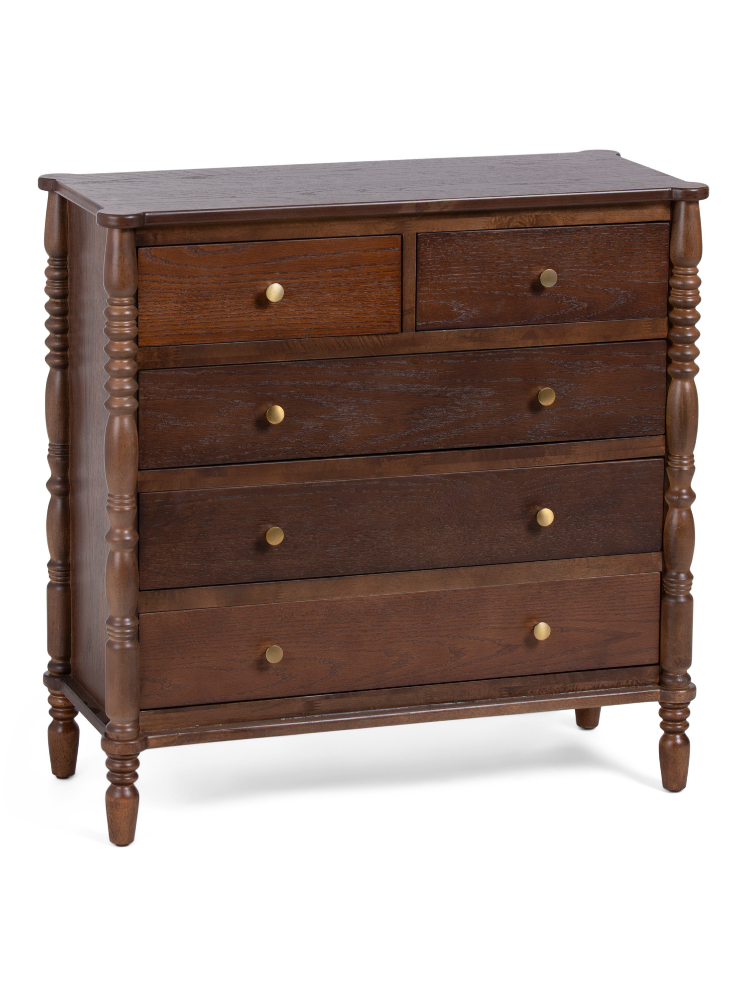 32x32 5 Drawer Spindle Dresser | TJ Maxx