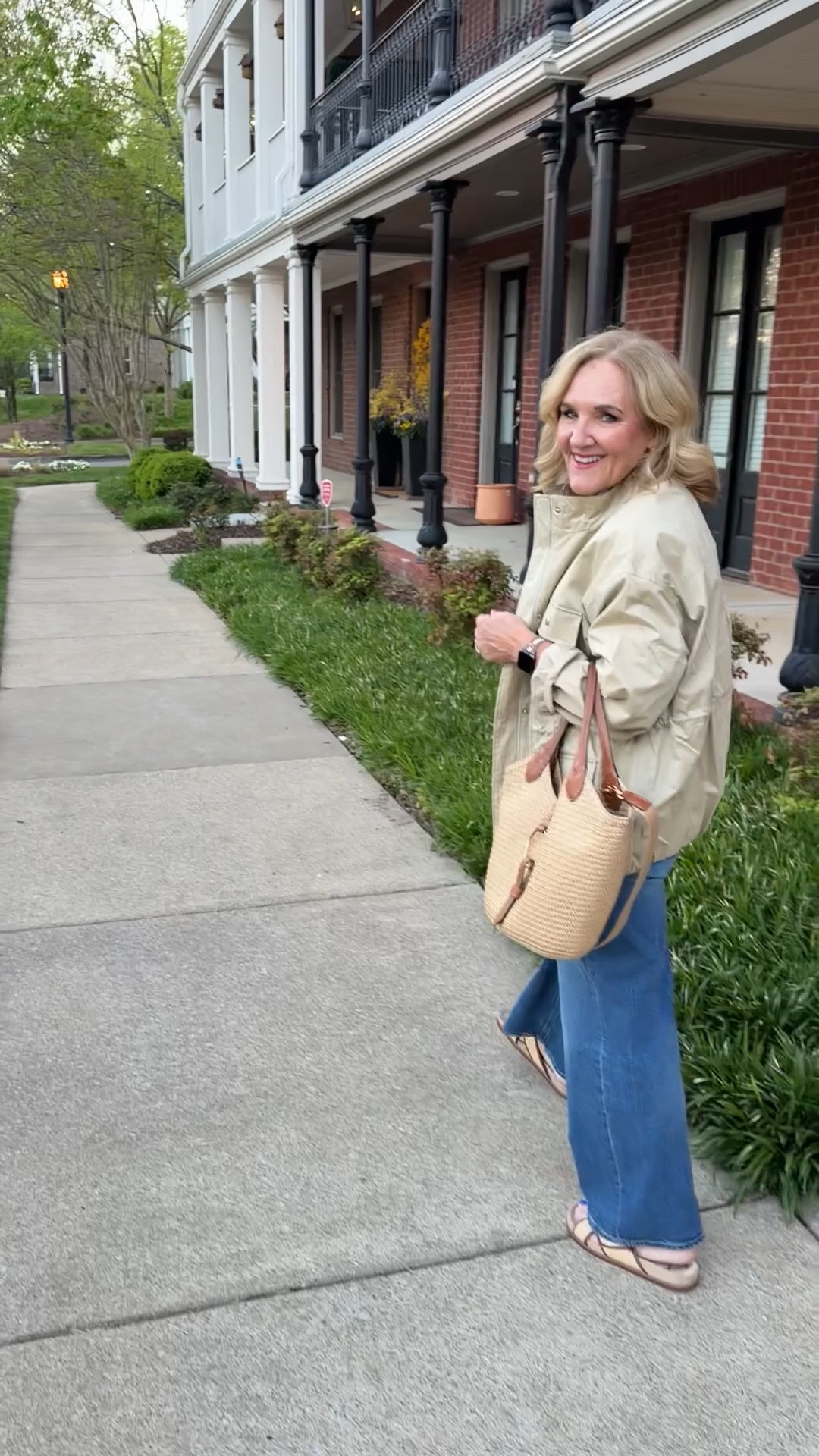 Dinner outfit tonight 
jacket size medium petite 
Jeans size 29 inseam 28
Blouse size medium 
10% off code NANETTE on Eric javits purse 


#LTKootd #LTKSaleAlert #LTKOver40