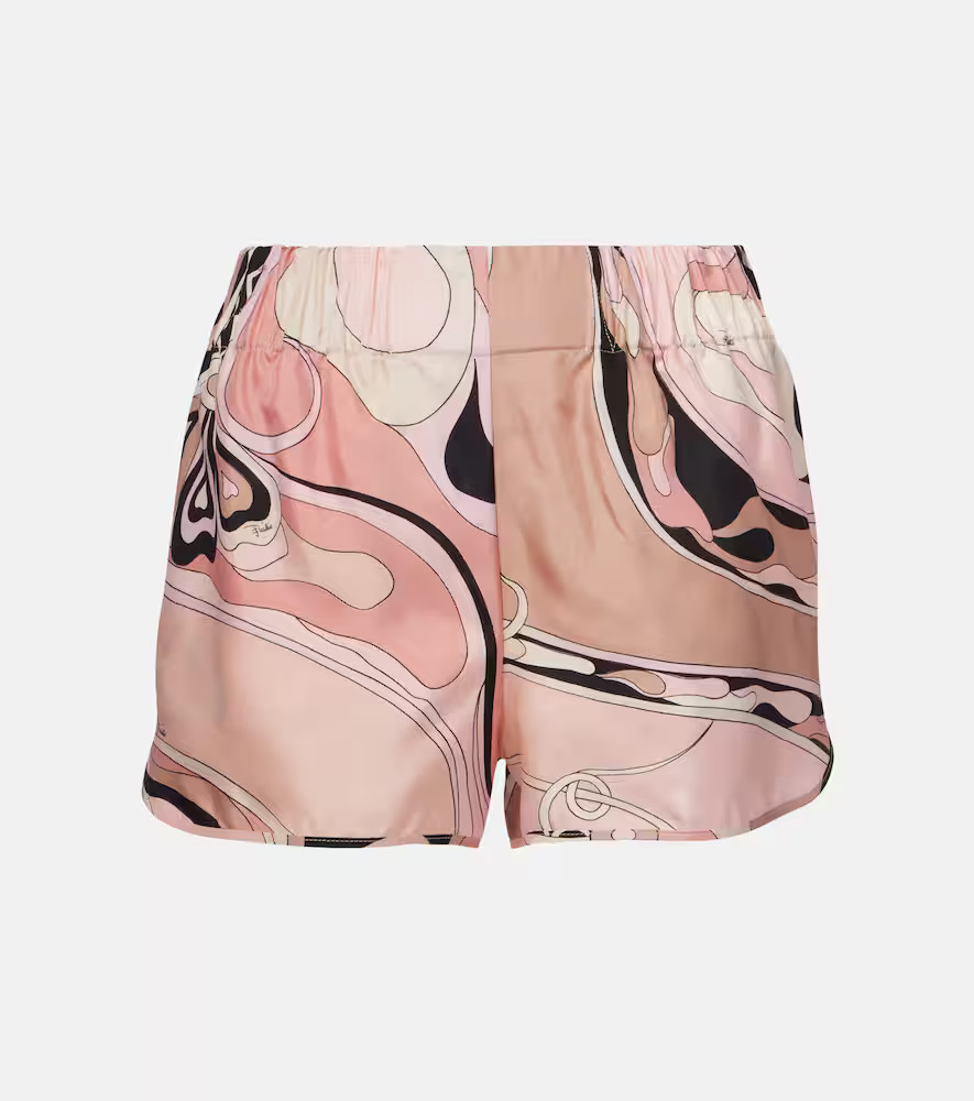 Pucci Orchidee silk twill shorts | Mytheresa (US/CA)