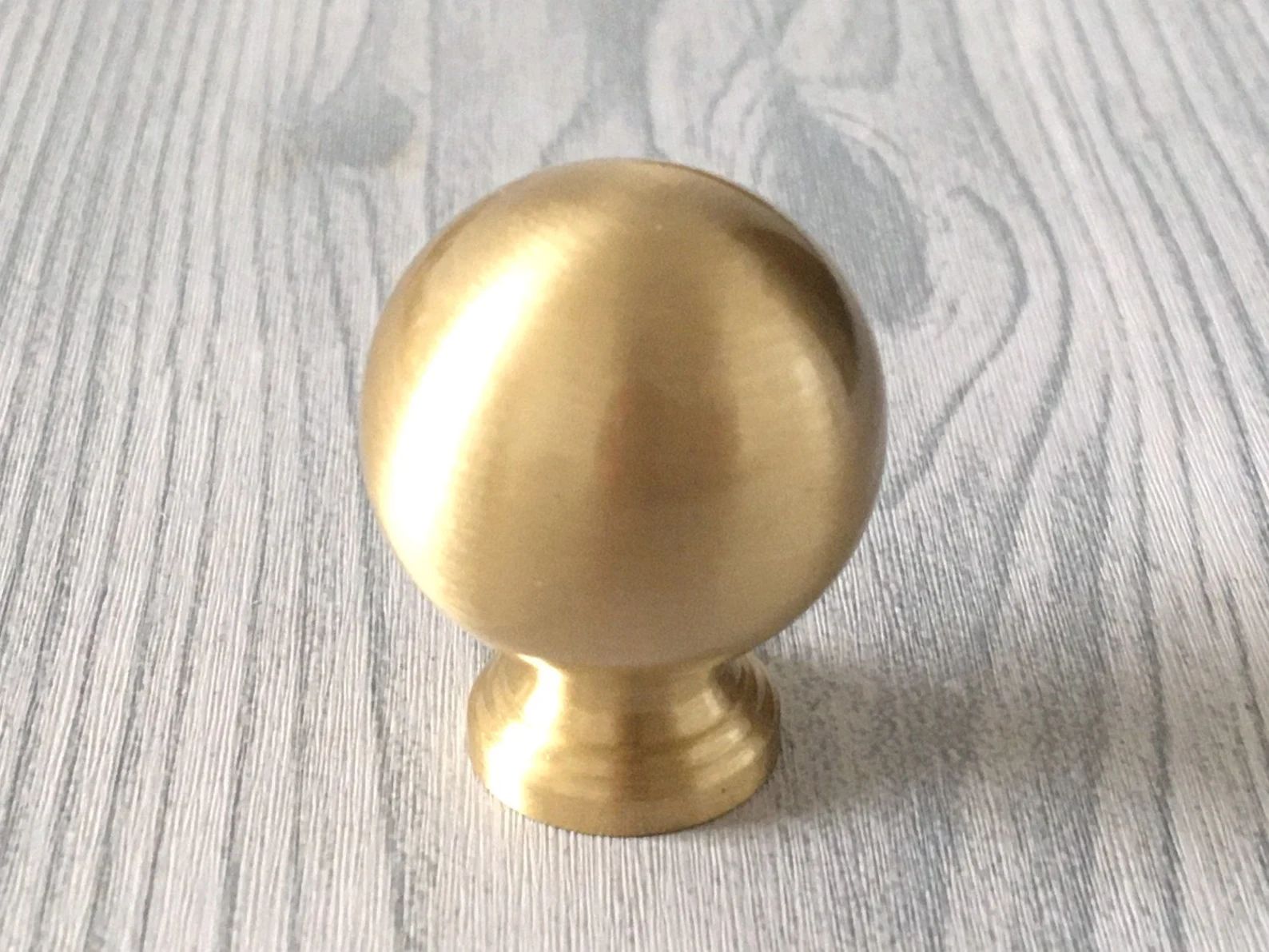 Brass Ball Knob Cabinet Knobs Brass Drawer Pull Dresser Knob Drawer Knob Chrome Silver Gold Brush... | Etsy (CAD)