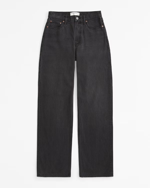 Women's High Rise Loose Jean | Women's Bottoms | Abercrombie.com | Abercrombie & Fitch (US)