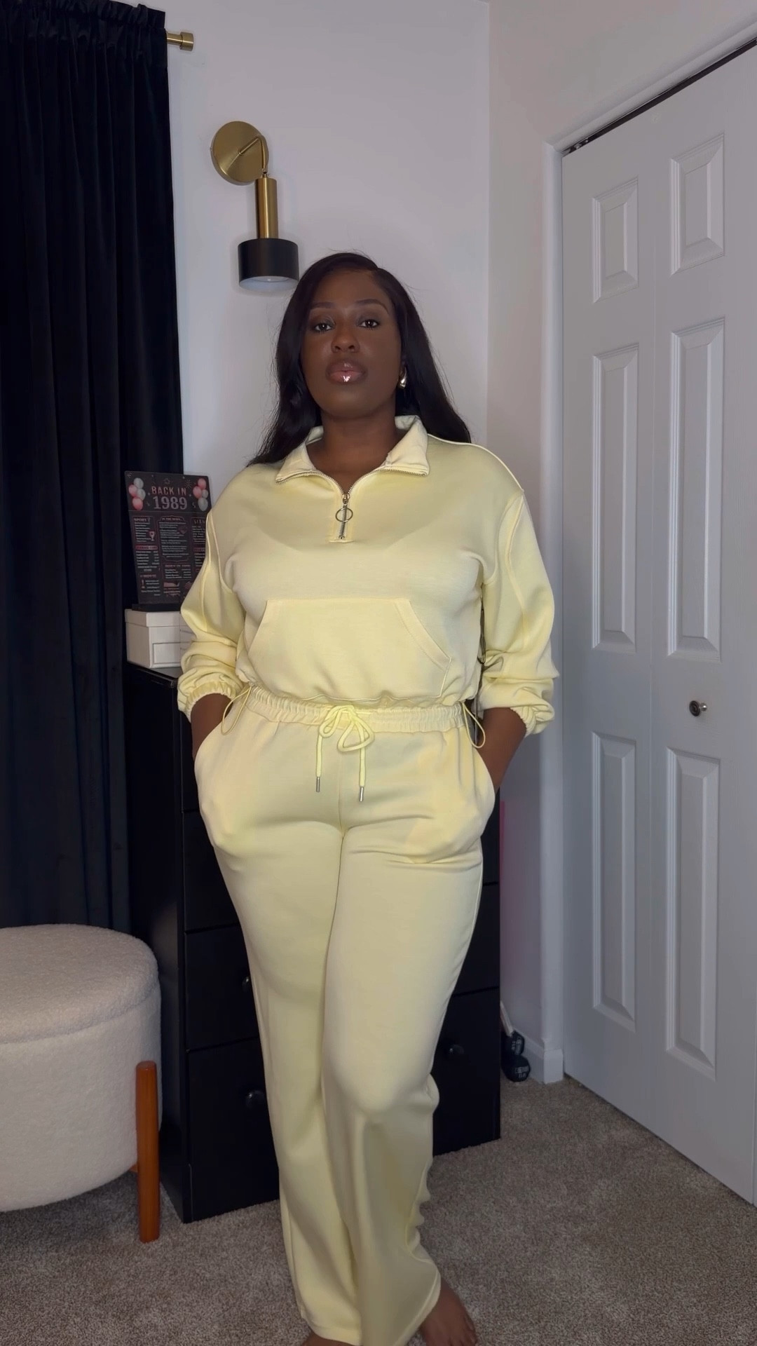 Butter yellow is so in!! This elevated basic set is great for an errand day!

#LTKootd #LTKMidsize