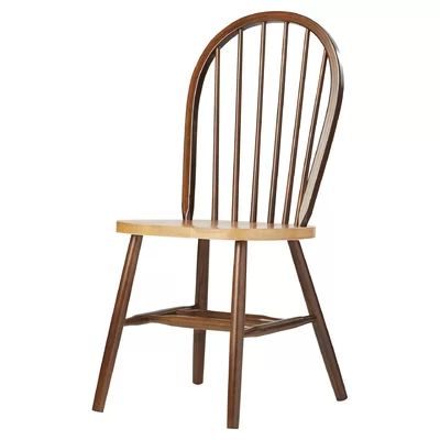 Roselawn Solid Wood Dining Chair Charlton Home® Finish: Cinnamon / Espresso | Wayfair North America