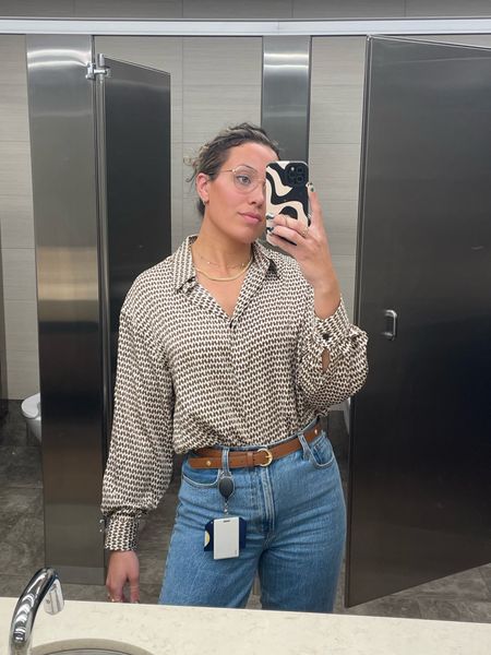 I love this shirt so much 🤎 so comfortable and lightweight. Business casual, affordable style, workwear, office outfit, everyday style 

#LTKworkwear #LTKunder50 #LTKstyletip