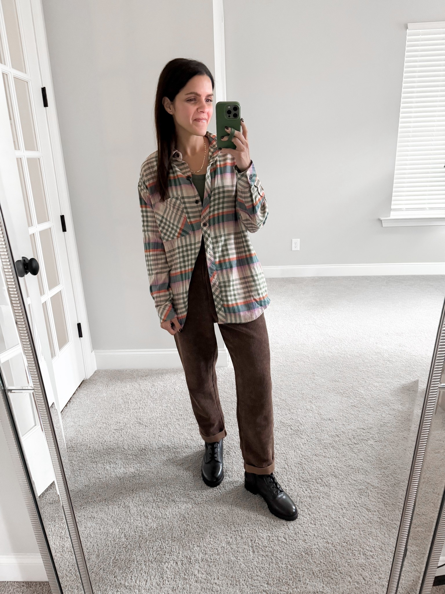 What I wore: 
Plaid flannel shirt: old, linked similar
Corduroy pant: old, linked similar
Boot: Sézane, tts 

#falloutfit #ootd 

#LTKStyleTip #LTKSeasonal