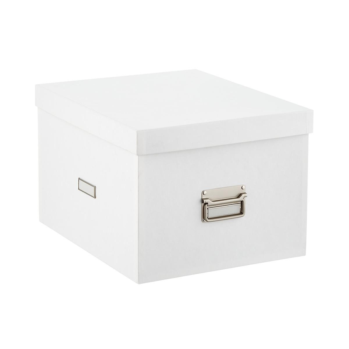 Bigso White Stockholm Letter/Legal File Storage Box | The Container Store
