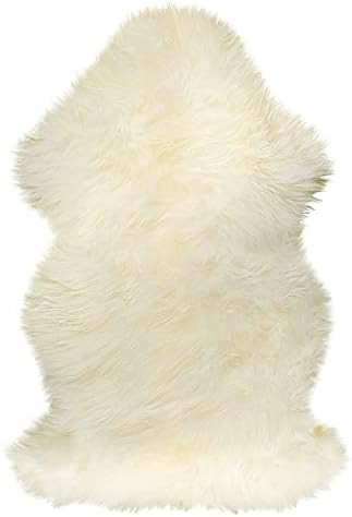 Natural Sheepskin Rug with Thick and Lush 2.5 Inch Pile | Hypoallergenic Sheep Fur Rug with Anti-... | Amazon (US)
