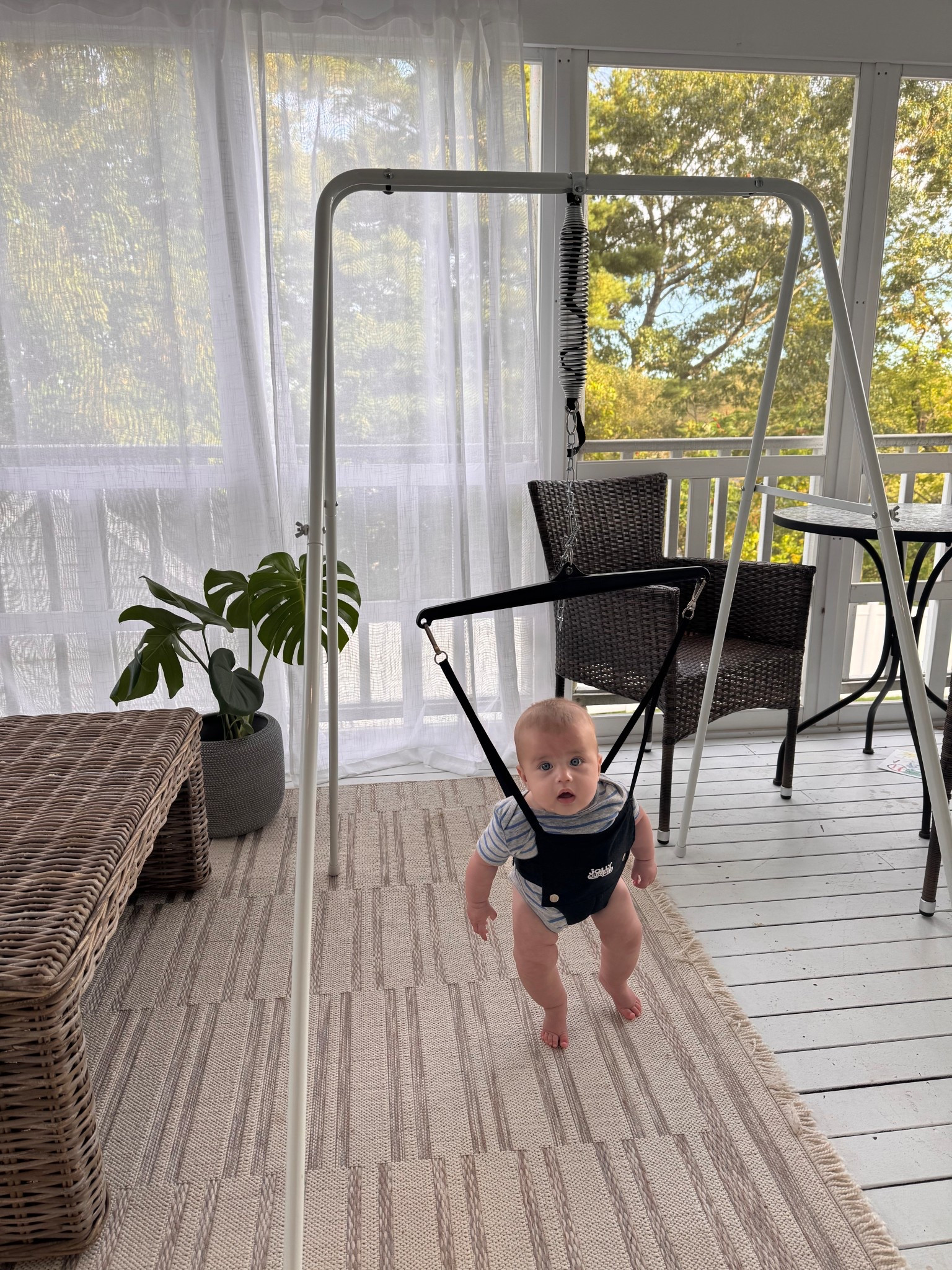 Jolly Jumper stage js my favorite baby stage 🥹💙 #LTKbabies