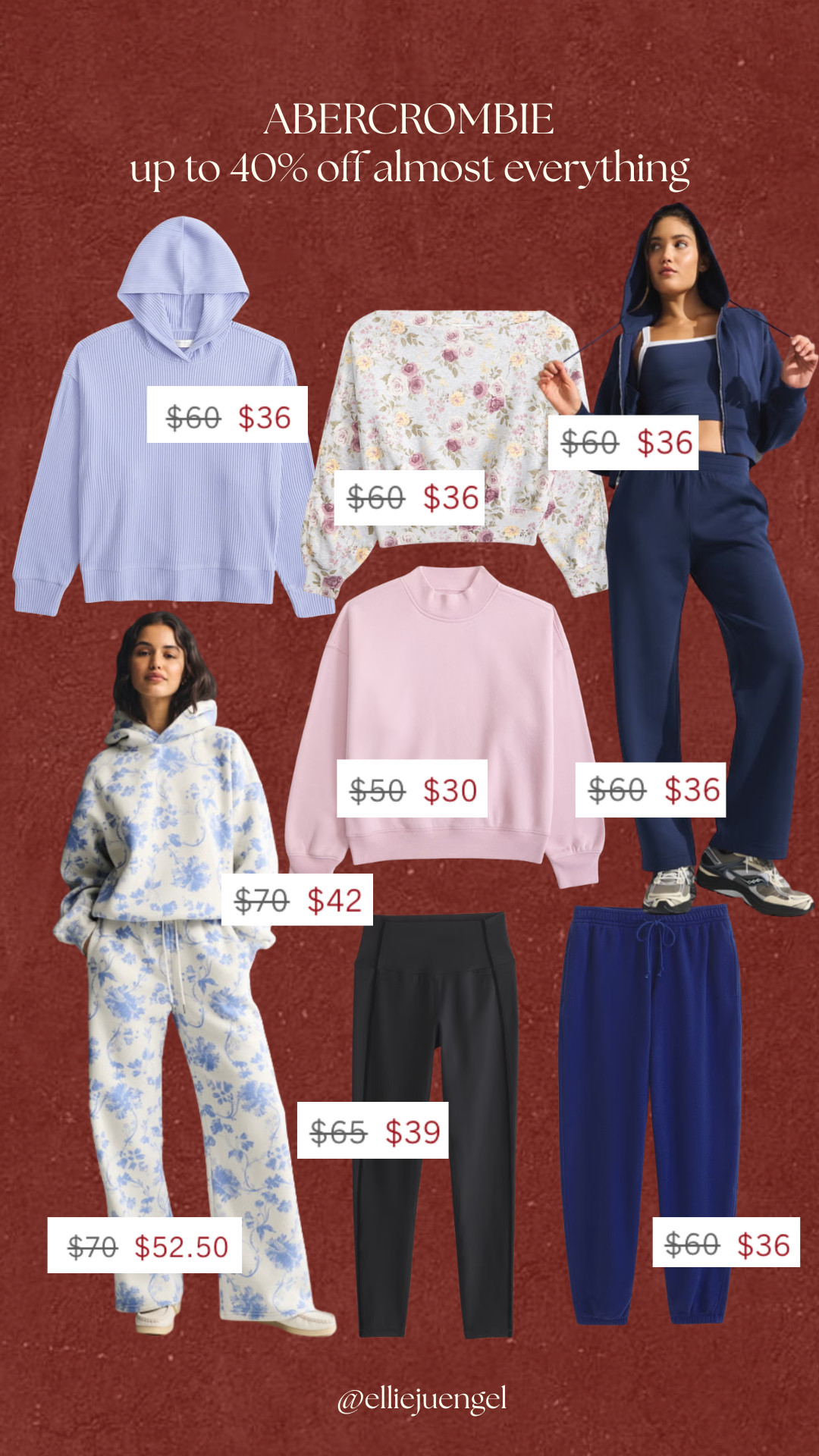 I love all the sweatshirts and sweatpants from Abercrombie! So many good ones on sale!  

 #LTKootd #LTKfitnessgoals #LTKSaleAlert