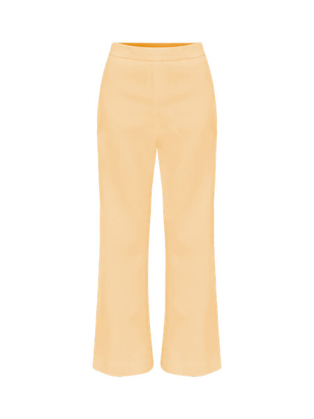 The Petite Flare Ankle Pant in Linen Blend | Ann Taylor