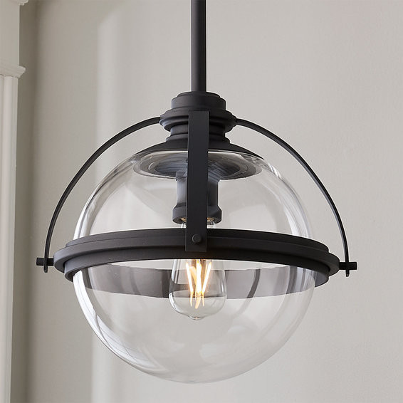 Industrial Banded Globe Pendant - Small | Shades of Light