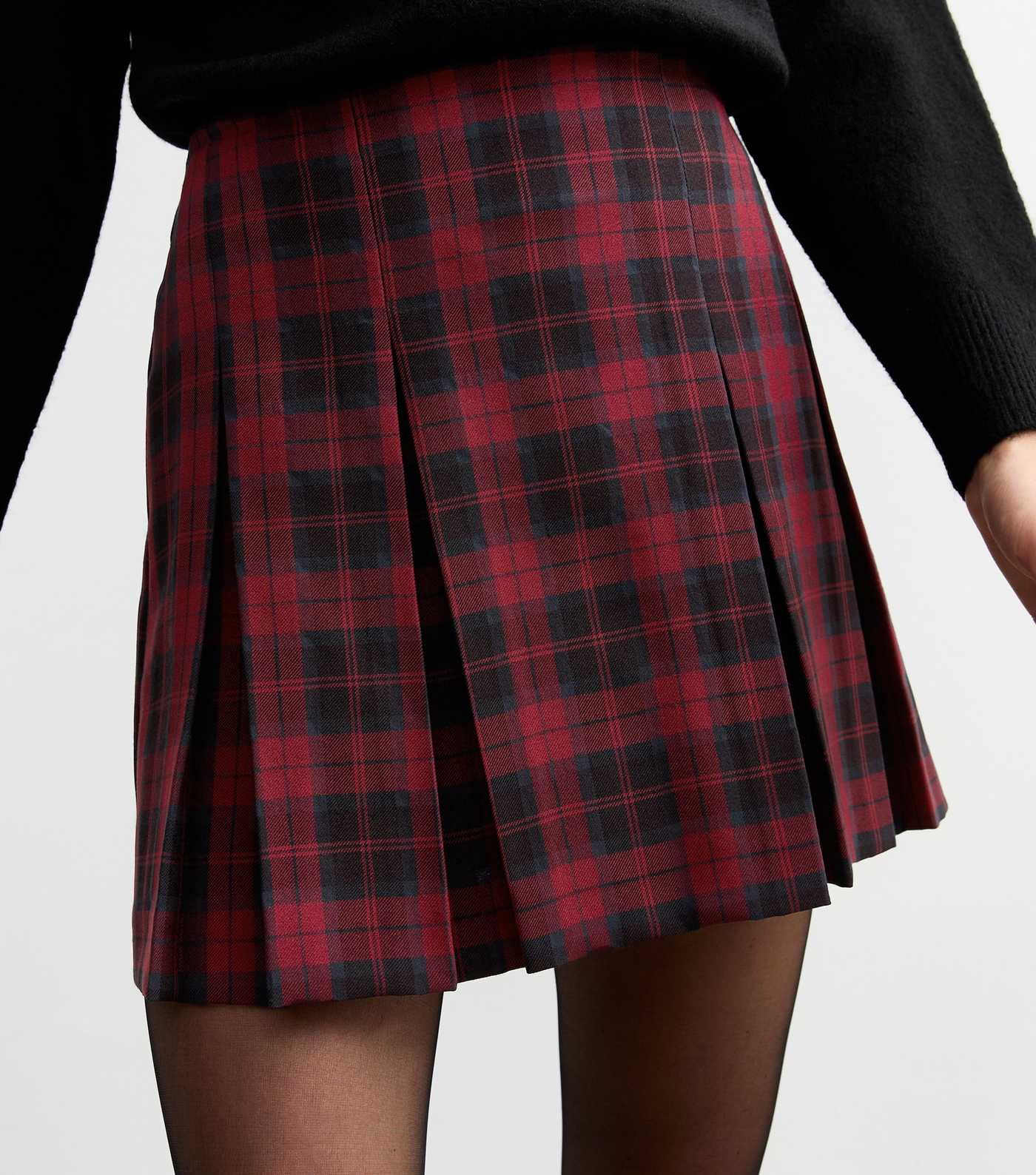 Red Box Pleated Checked Skirt
						
						Add to Saved Items
						Remove from Saved Items | New Look (UK)