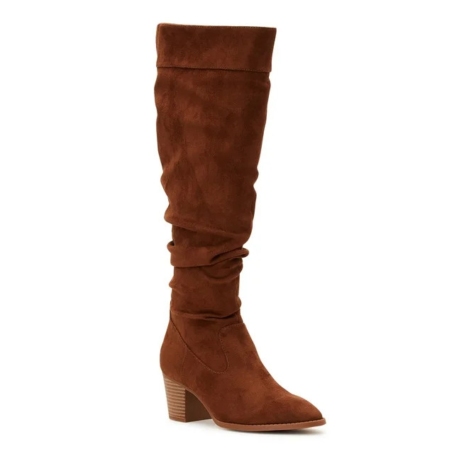 Time and Tru Women's Tall Slouch Boots | Walmart (US)