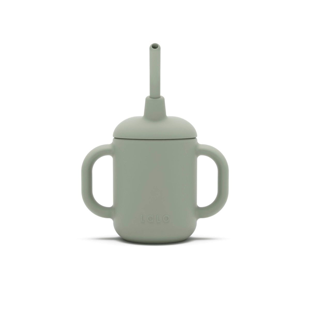 Lalo 4 fl oz 3-in-1 Silicone Training Cup with Straw - Sage: BPA-Free, Lead-Free, Silicone Materi... | Target